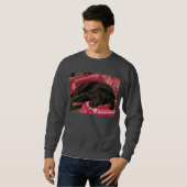 Schlaue Hundeshirt Sweatshirt (Vorne ganz)