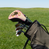 Schlaue Igel und Blume Golf Driver Cover Golf Headcover (In SItu)