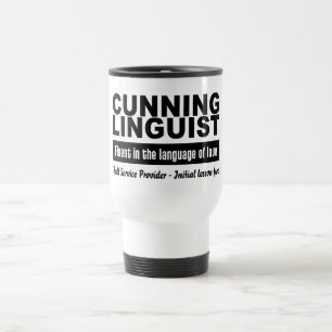 Schlaue Linguist-Tasse Reisebecher