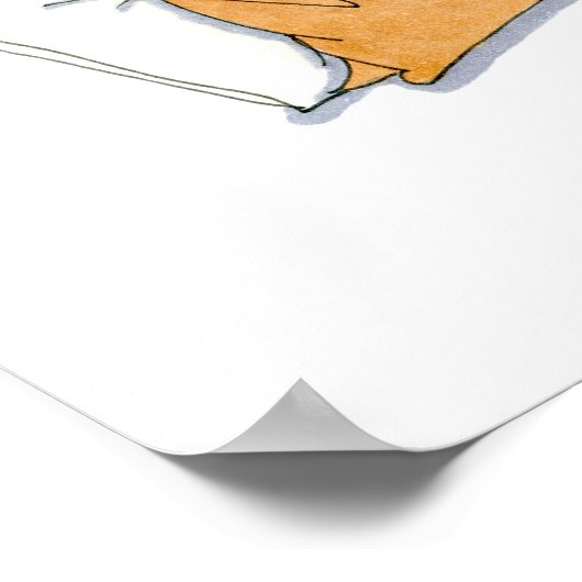 Schlaue Mops Poster (Ecke)