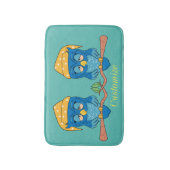 Schlaue Owl Thunder_Cove Badematte (Vorderseite Vertikal)