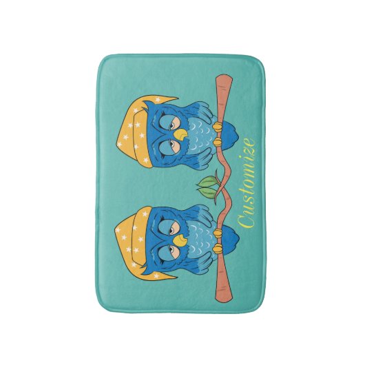 Schlaue Owl Thunder_Cove Badematte (Vorderseite Vertikal)