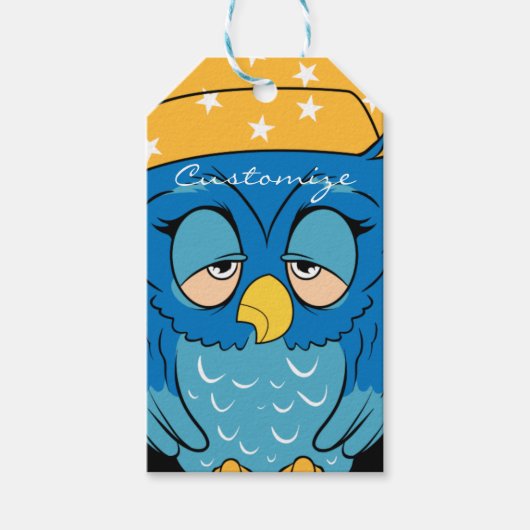 Schlaue Owl Thunder_Cove Geschenkanhänger (Vorderseite)