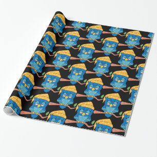 Schlaue Owl Thunder_Cove Geschenkpapier