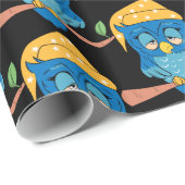 Schlaue Owl Thunder_Cove Geschenkpapier (Rolleneckpunkt)