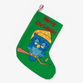 Schlaue Owl Thunder_Cove Kleiner Weihnachtsstrumpf (Vorderansicht (hängend))