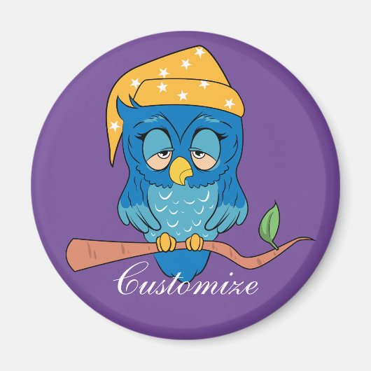 Schlaue Owl Thunder_Cove Magnet (Vorne)