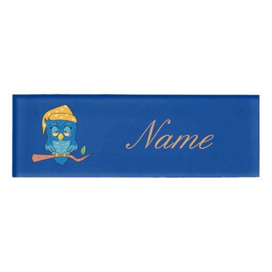 Schlaue Owl Thunder_Cove Namenschild (Vorderseite)