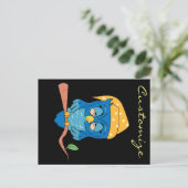 Schlaue Owl Thunder_Cove Postkarte (Stehend Vorderseite)