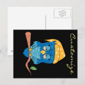 Schlaue Owl Thunder_Cove Postkarte (Vorne/Hinten)