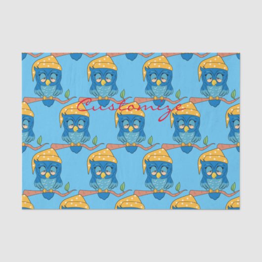 Schlaue Owl Thunder_Cove Seidenpapier (Vorderseite)