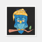 Schlaue Owl Thunder_Cove Serviette (Vorderseite)