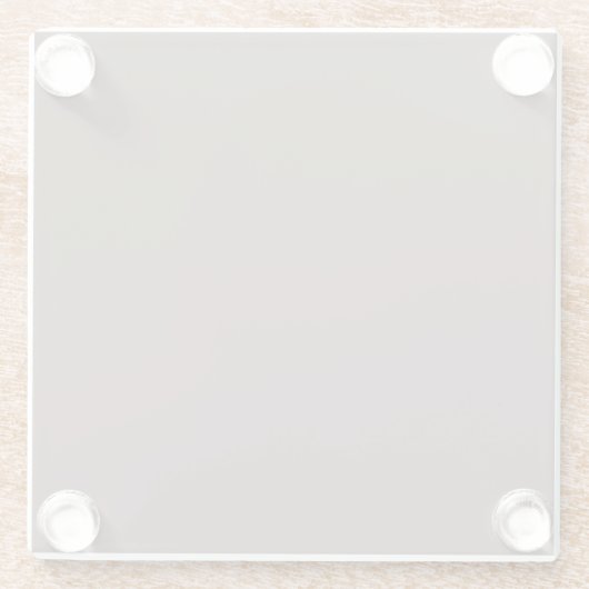 Schlaue Quarzglas neutrale, braune, feste Farbe de Glasuntersetzer (Rückseite)