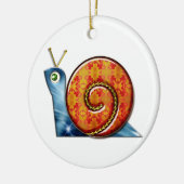 Schlaue Schnecke Keramik Ornament (Links)