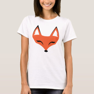 Schlauer Fox-Gesichts-T - Shirt