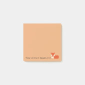 Schlauer Fox Post-it Klebezettel (Vorderseite)