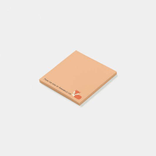 Schlauer Fox Post-it Klebezettel (angewinkelt)