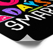 Schlauer Tage - 100 Schultage als geplant Poster (Ecke)