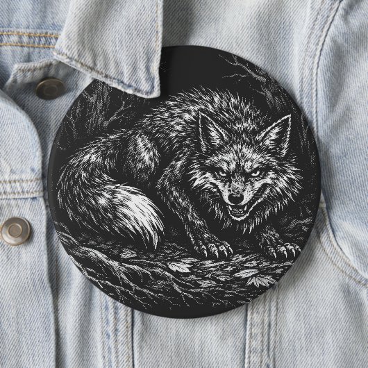 Schlauer Wald Fuchs — von BurnsInHell Button (Beispiel)