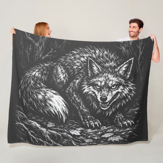 Schlauer Wald Fuchs — von BurnsInHell Fleecedecke (Beispiel)