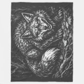 Schlauer Wald Fuchs — von BurnsInHell Fleecedecke (Vorderseite)