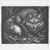 Schlauer Wald Fuchs — von BurnsInHell Fleecedecke (Vorderseite (Horizontal))