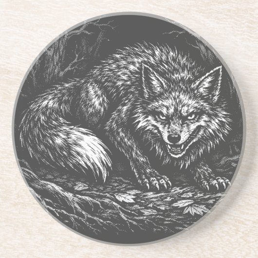 Schlauer Wald Fuchs — von BurnsInHell Getränkeuntersetzer (Vorne)