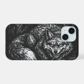 Schlauer Wald Fuchs — von BurnsInHell iPhone 15 Hülle (Rückseite (Horizontal))