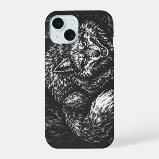 Schlauer Wald Fuchs — von BurnsInHell iPhone 15 Hülle (Rückseite)