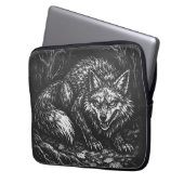 Schlauer Wald Fuchs — von BurnsInHell Laptopschutzhülle (Vorderseite Links)