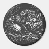 Schlauer Wald Fuchs — von BurnsInHell Magnet (Vorne)