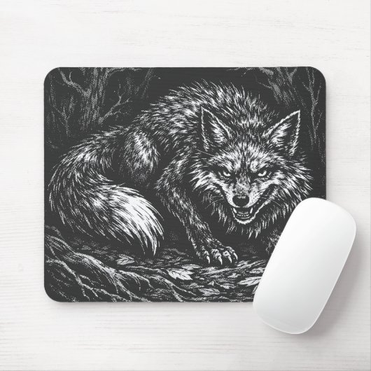 Schlauer Wald Fuchs — von BurnsInHell Mousepad (Mit Mouse)