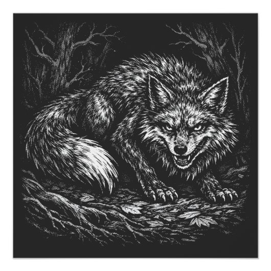 Schlauer Wald Fuchs — von BurnsInHell Poster (Vorderseite)