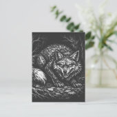 Schlauer Wald Fuchs — von BurnsInHell Postkarte (Stehend Vorderseite)