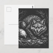 Schlauer Wald Fuchs — von BurnsInHell Postkarte (Vorne/Hinten)