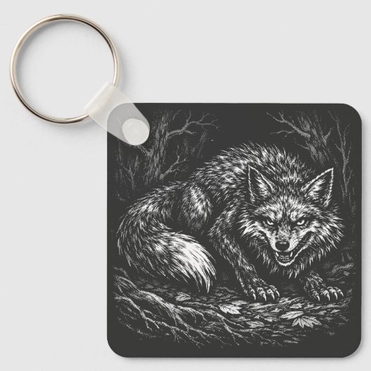 Schlauer Wald Fuchs — von BurnsInHell Schlüsselanhänger (Vorderseite)
