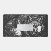 Schlauer Wald Fuchs — von BurnsInHell Schreibtischunterlage (Tastatur & Maus)