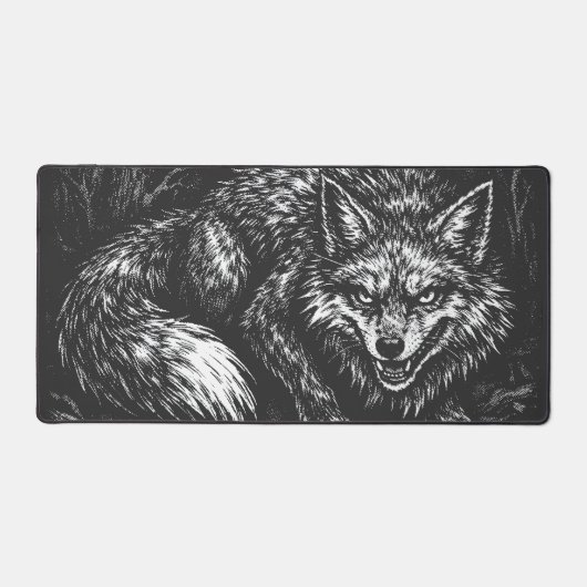 Schlauer Wald Fuchs — von BurnsInHell Schreibtischunterlage (Vorderseite)