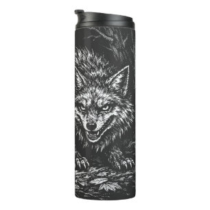 Schlauer Wald Fuchs — von BurnsInHell Thermosbecher