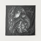 Schlauer Wald Fuchs — von BurnsInHell Wandteppich (Vorderseite (Horizontal))