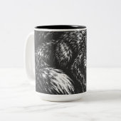 Schlauer Wald Fuchs — von BurnsInHell Zweifarbige Tasse (Vorderseite Links)
