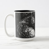 Schlauer Wald Fuchs — von BurnsInHell Zweifarbige Tasse (Links)