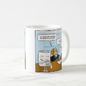 Schlaues Budget Funny Coffee Tasse (VorderseiteRechts)