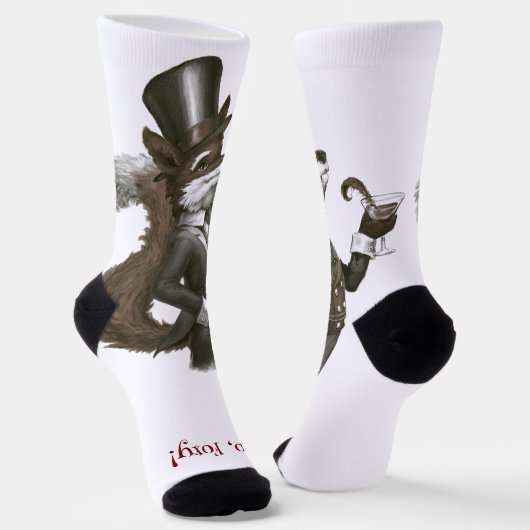 Schlaues Fuchs Socken (Gewinkelt)