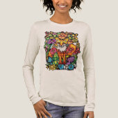 Schlaues Füchslein Tri-Blend Shirt (Vorderseite)
