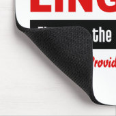 Schlaues Linguistgewohnheit mousepad (Ecke)