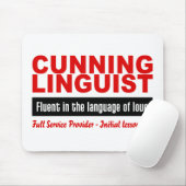 Schlaues Linguistgewohnheit mousepad (Mit Mouse)