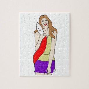 schlaues Mädchen Puzzle