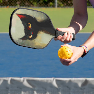 Schlaues Pickleball-Kätzchen Pickleball Schläger