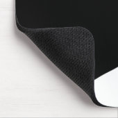 Schlaues schwarzes Kätzchen Mousepad (Ecke)